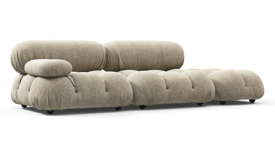 Sofá BelliniBeige Gray Chenille