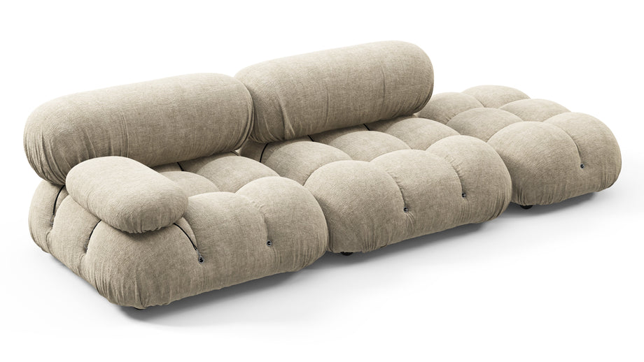 Sofá BelliniBeige Gray Chenille