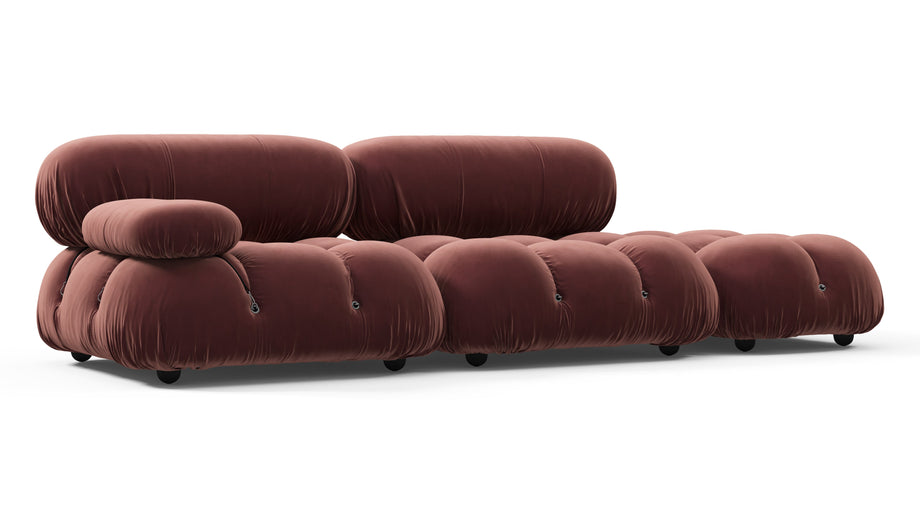 Sofá BelliniMaroon Velvet