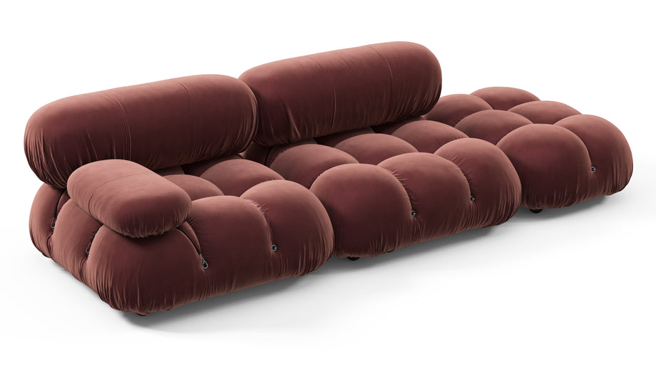 Sofá BelliniMaroon Velvet