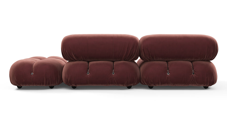 Sofá BelliniMaroon Velvet