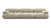 Bellini Sofa - Eggshell Vegan Suede - Image 1