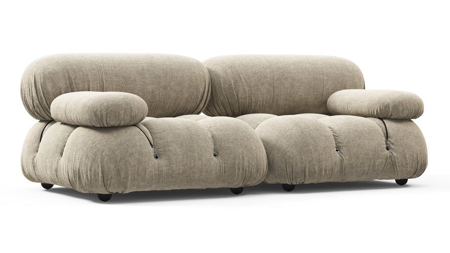 Sofá BelliniBeige Gray Chenille