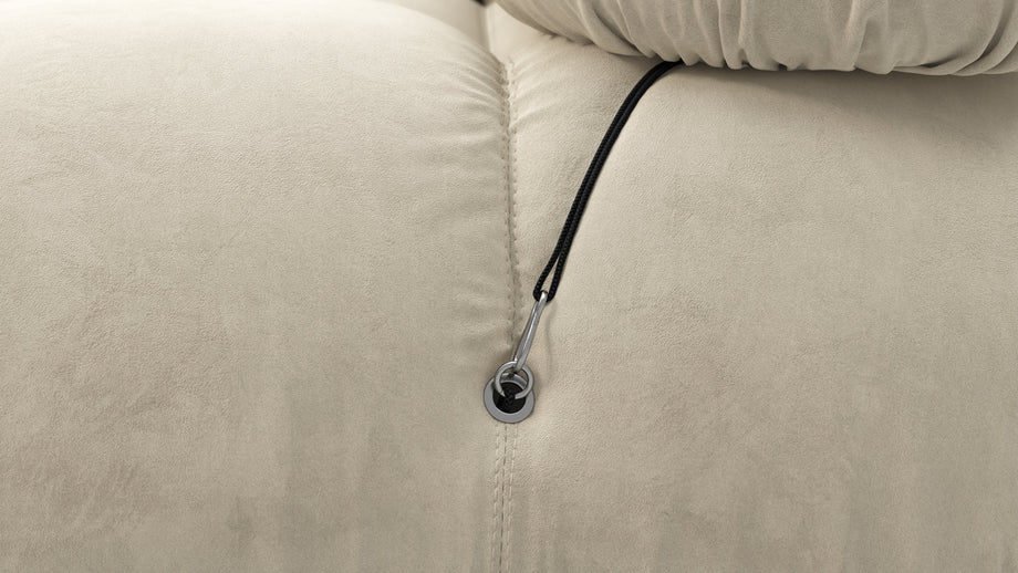 Sofá BelliniEggshell Vegan Suede