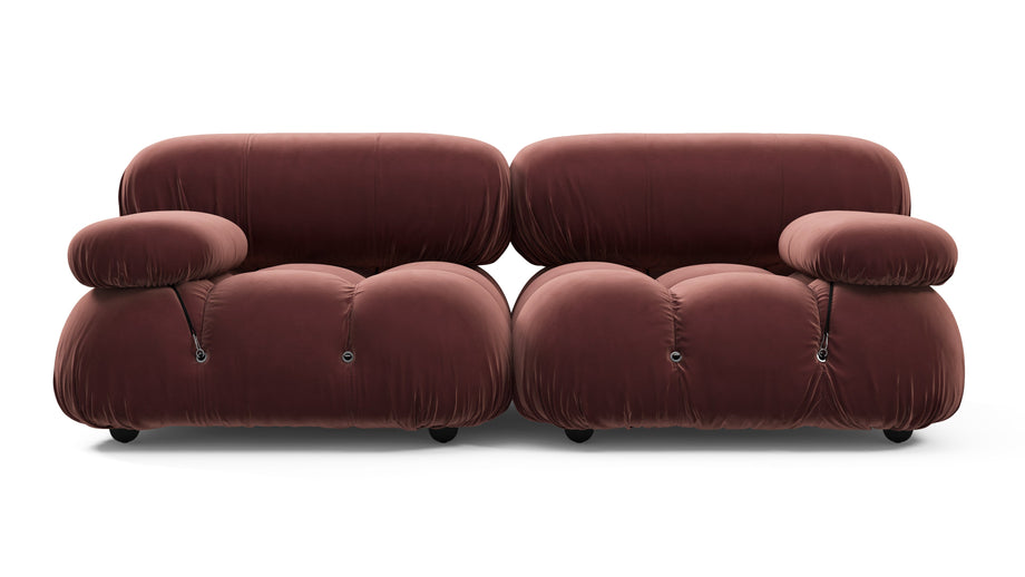 Sofá BelliniMaroon Velvet