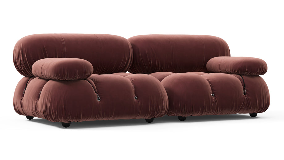 Sofá BelliniMaroon Velvet