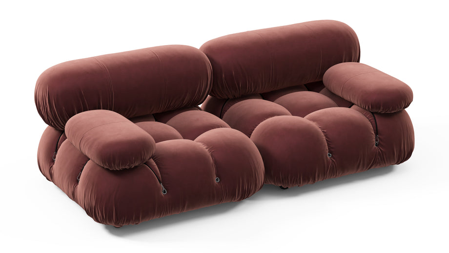 Sofá BelliniMaroon Velvet