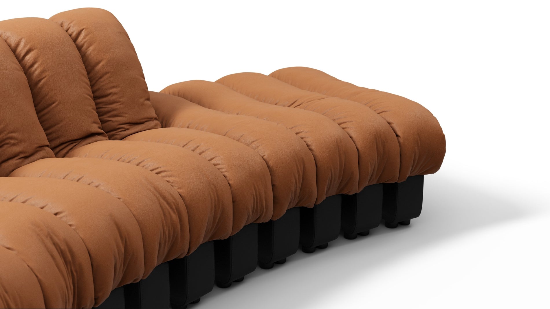 DS 600Vintage Tan and Black Vegan Leather