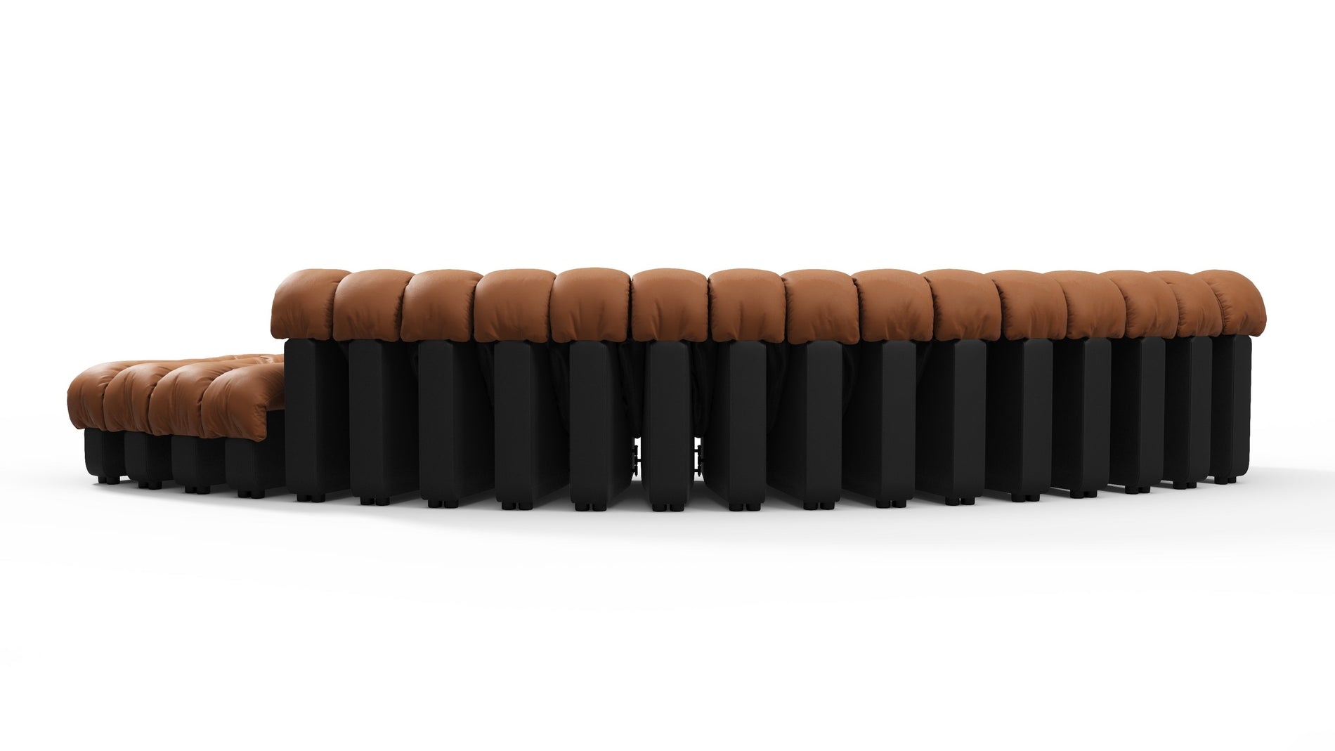 DS 600Vintage Tan and Black Vegan Leather