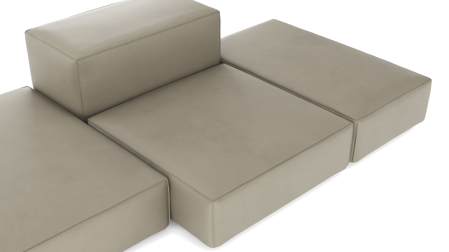 ExtrasoftBeige Gray Vegan Leather