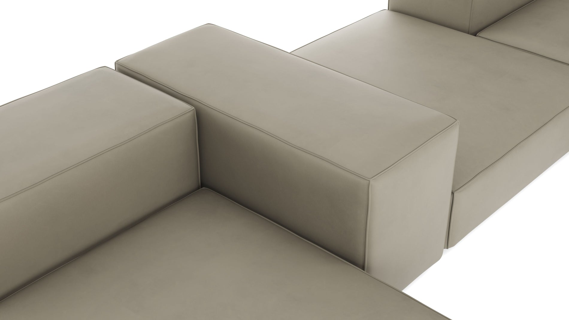 ExtrasoftBeige Gray Vegan Leather