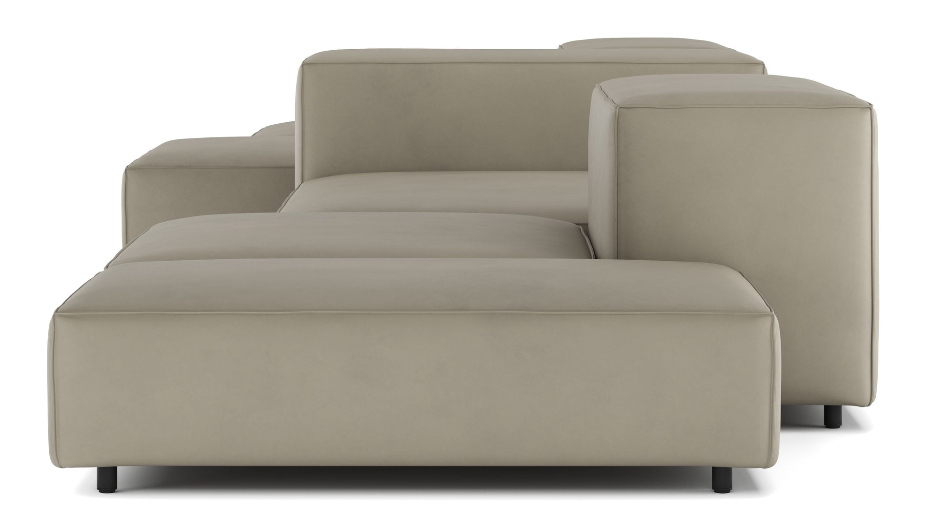 ExtrasoftBeige Gray Vegan Leather
