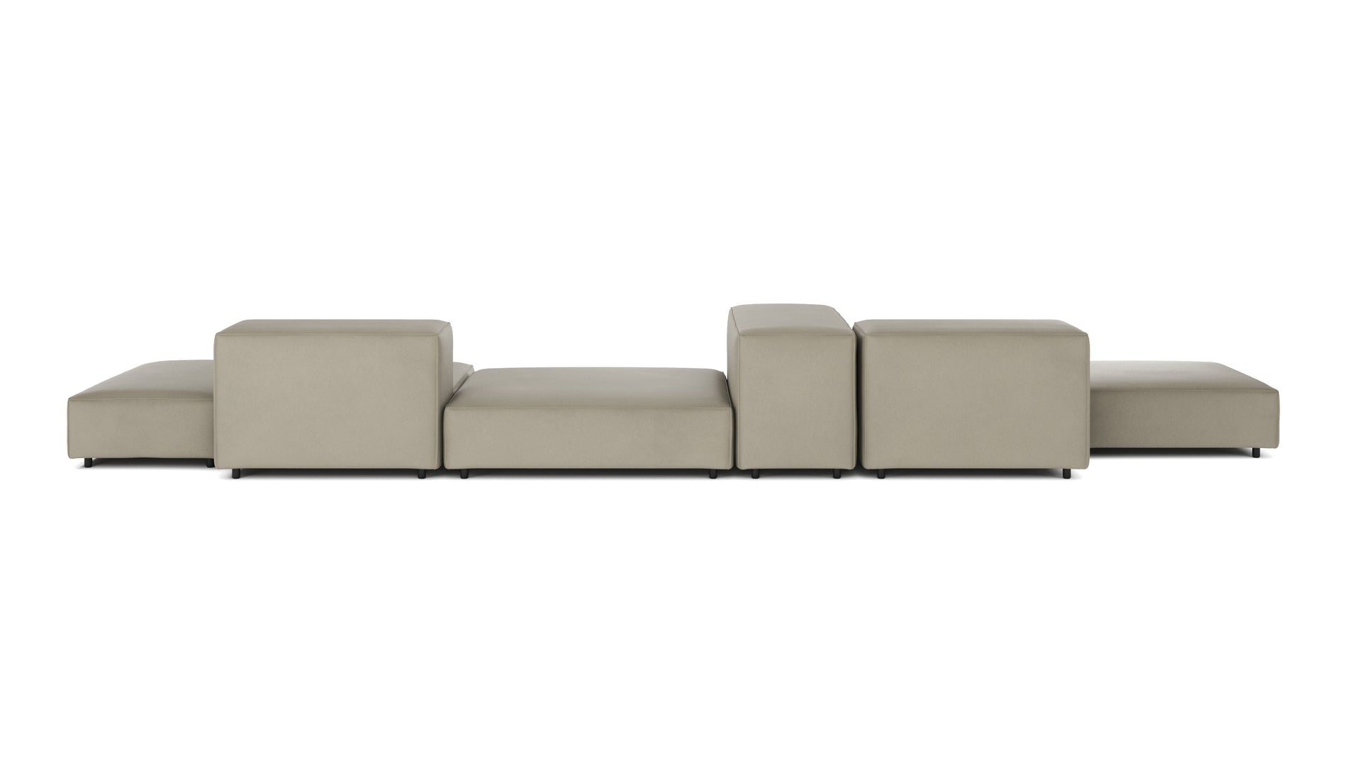 ExtrasoftBeige Gray Vegan Leather