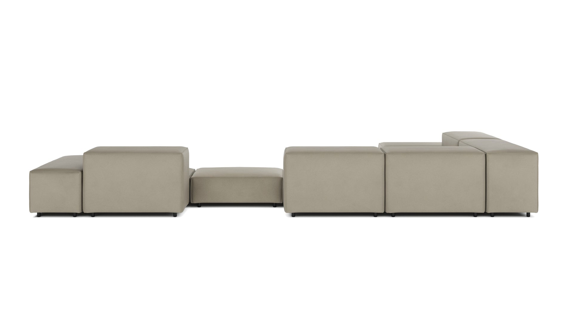 ExtrasoftBeige Gray Vegan Leather