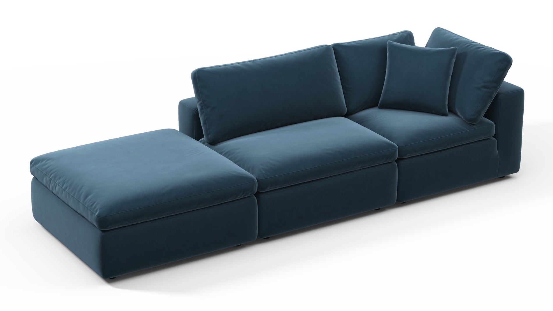 SkyPrussian Blue Luxe Velvet