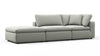 Sky - Soft Gray Brushed Weave - Image 2