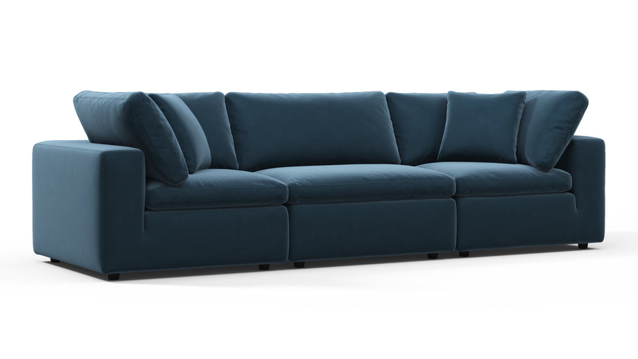 SkyPrussian Blue Luxe Velvet
