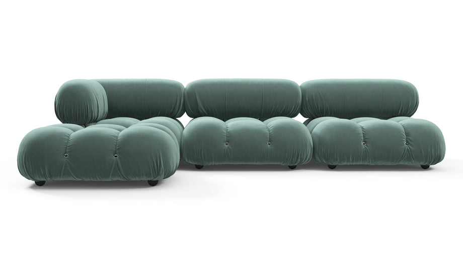 Bellini SeccionalJadeite Luxe Velvet