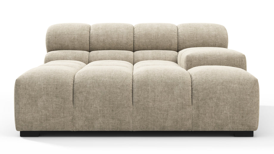 TuftyBeige Gray Chenille