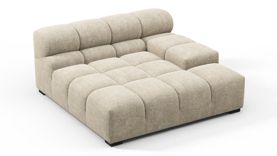TuftyBeige Gray Chenille