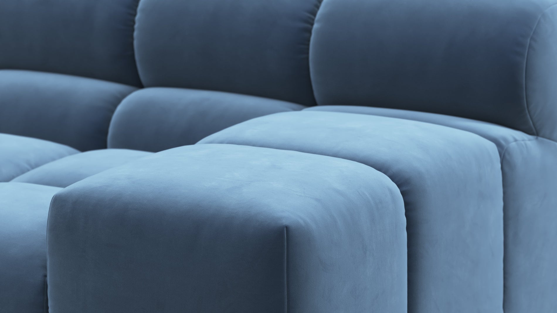 TuftyAegean Blue Samt