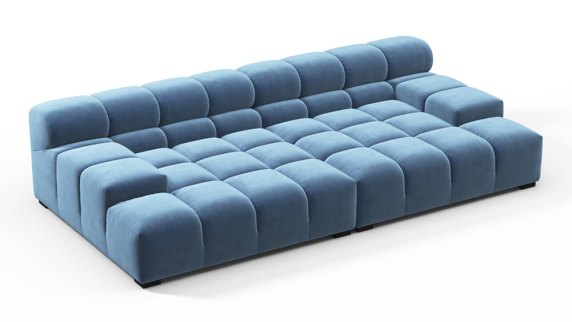 TuftyAegean Blue Samt
