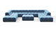 Tufty - Aegean Blue Velvet - Image 1