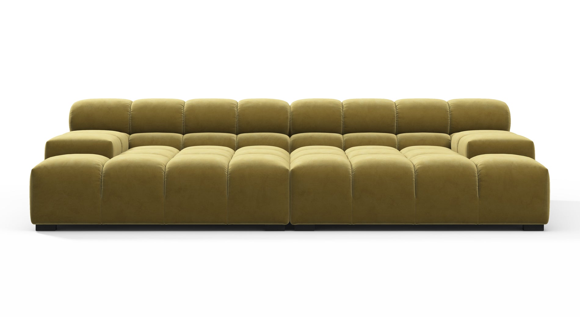 TuftyOliven Gold Samt