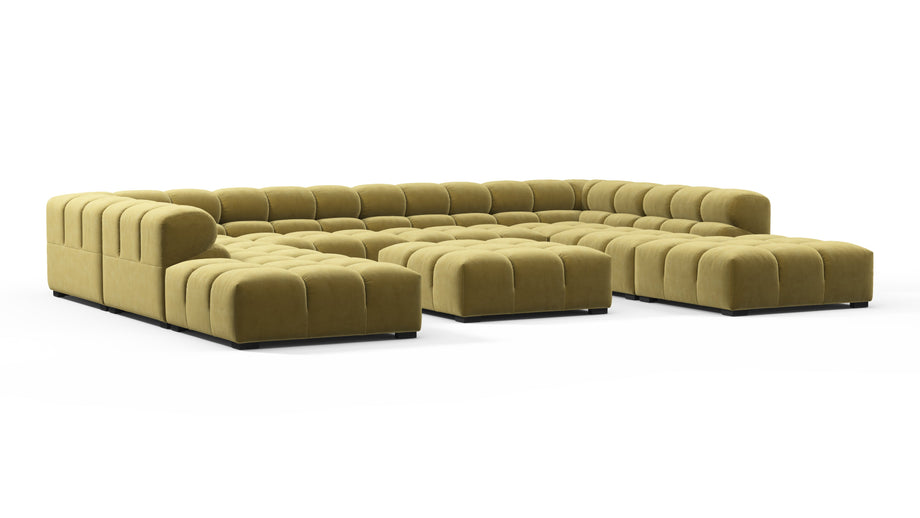 TuftyOlive Gold Velvet
