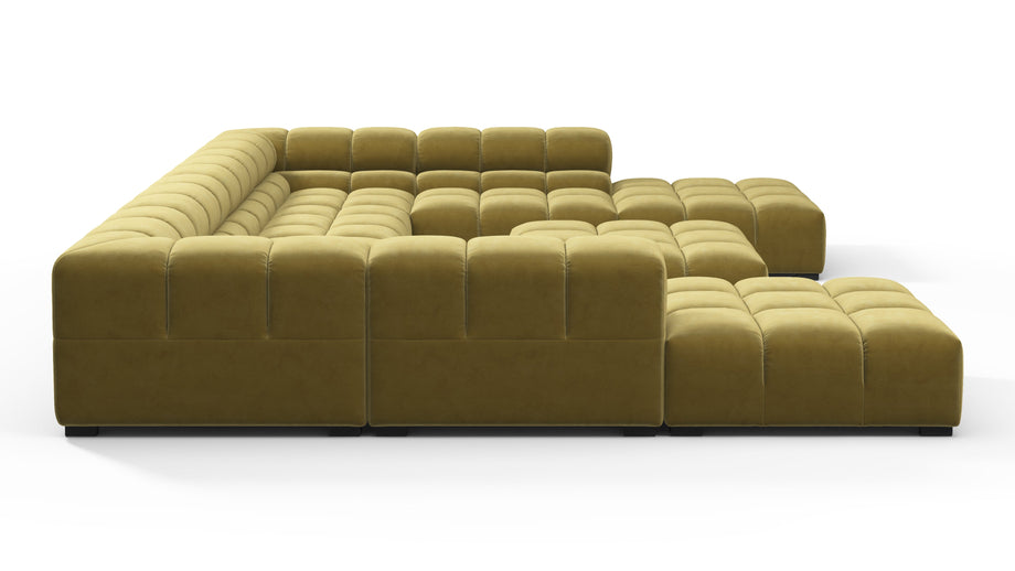 TuftyOlive Gold Velvet