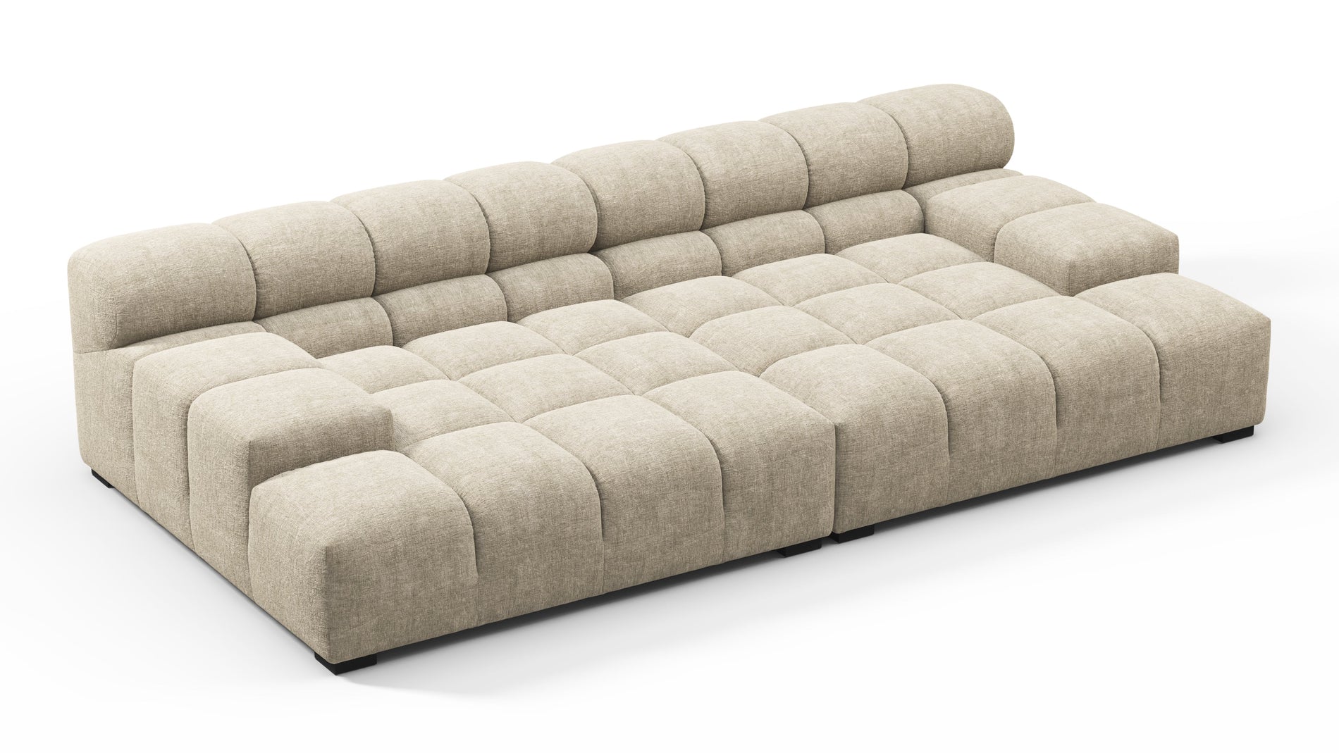 TuftyBeige Grey Chenille