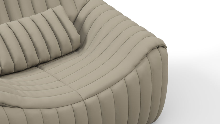 SandraBeige Gray Vegan Leather
