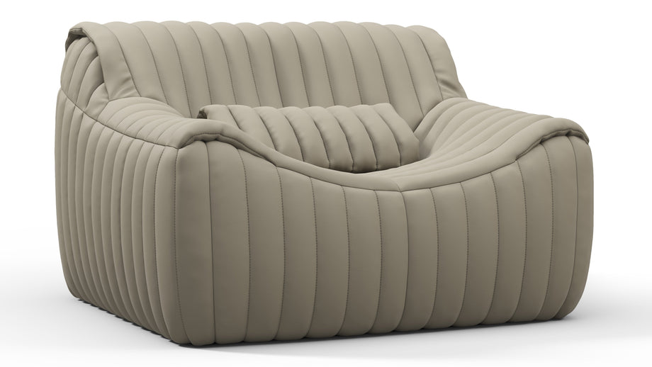 SandraBeige Gray Vegan Leather