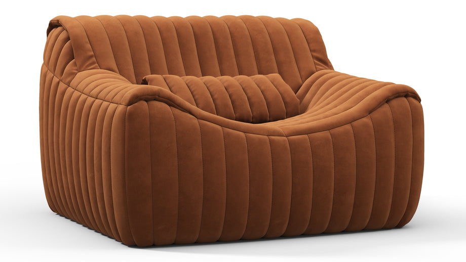 SandraBurnt Orange Vegan Suede