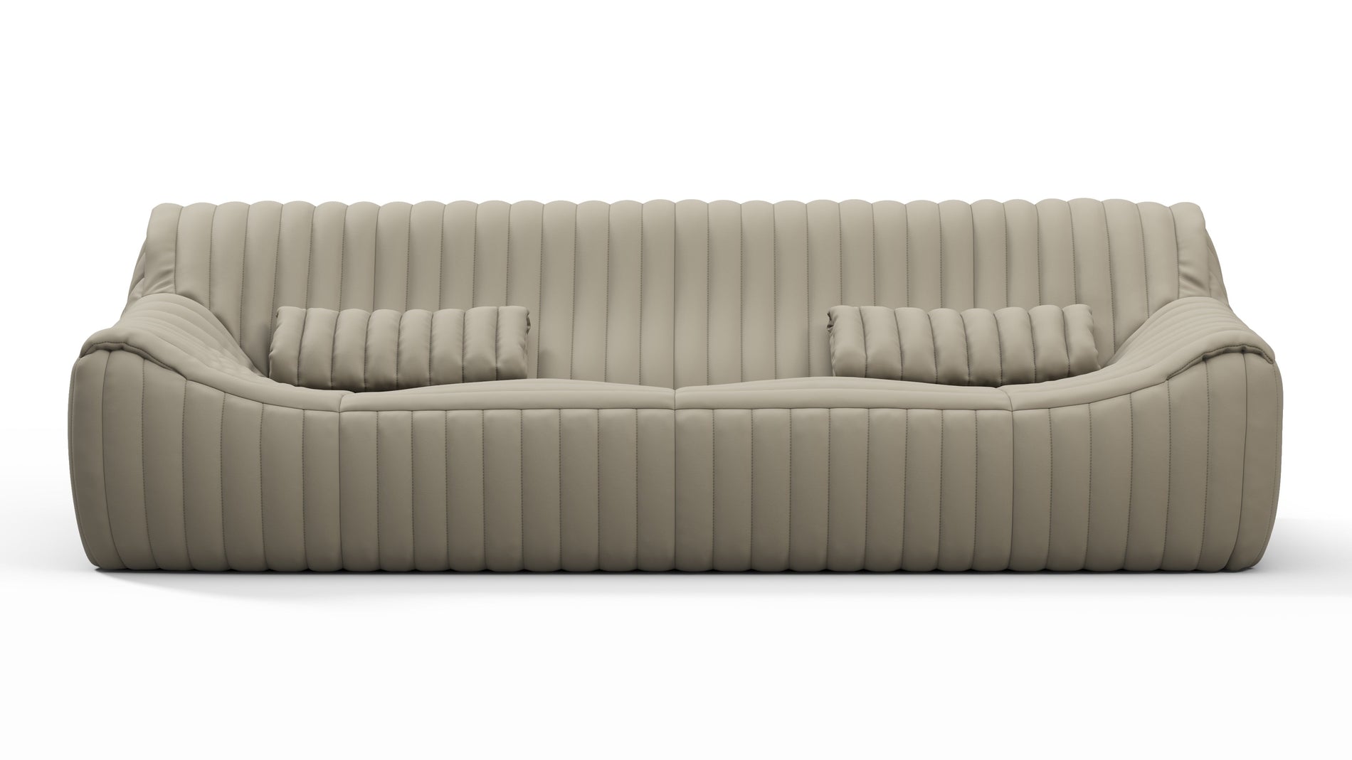 SandraBeige Gray Vegan Leather