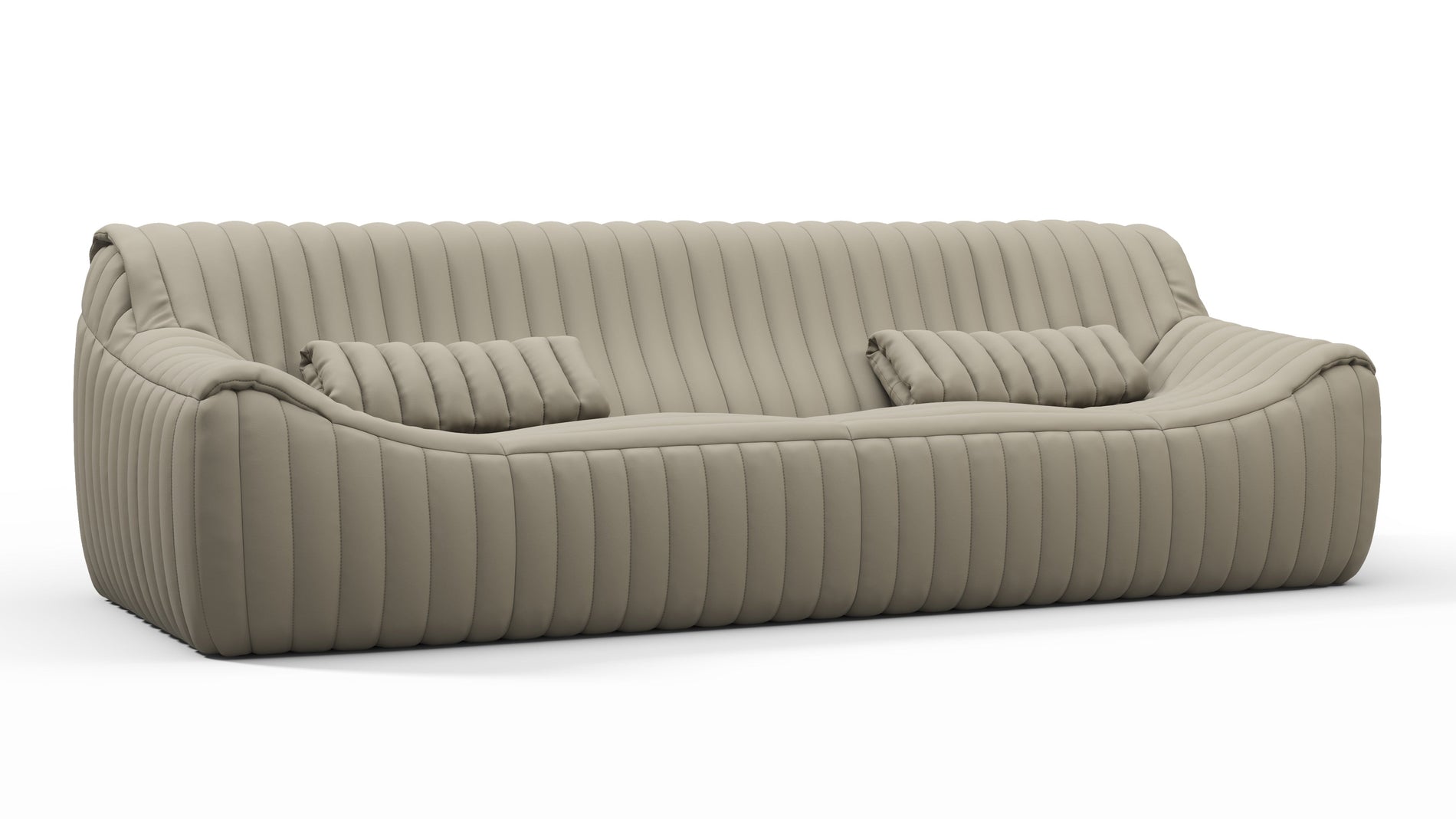 SandraBeige Gray Vegan Leather