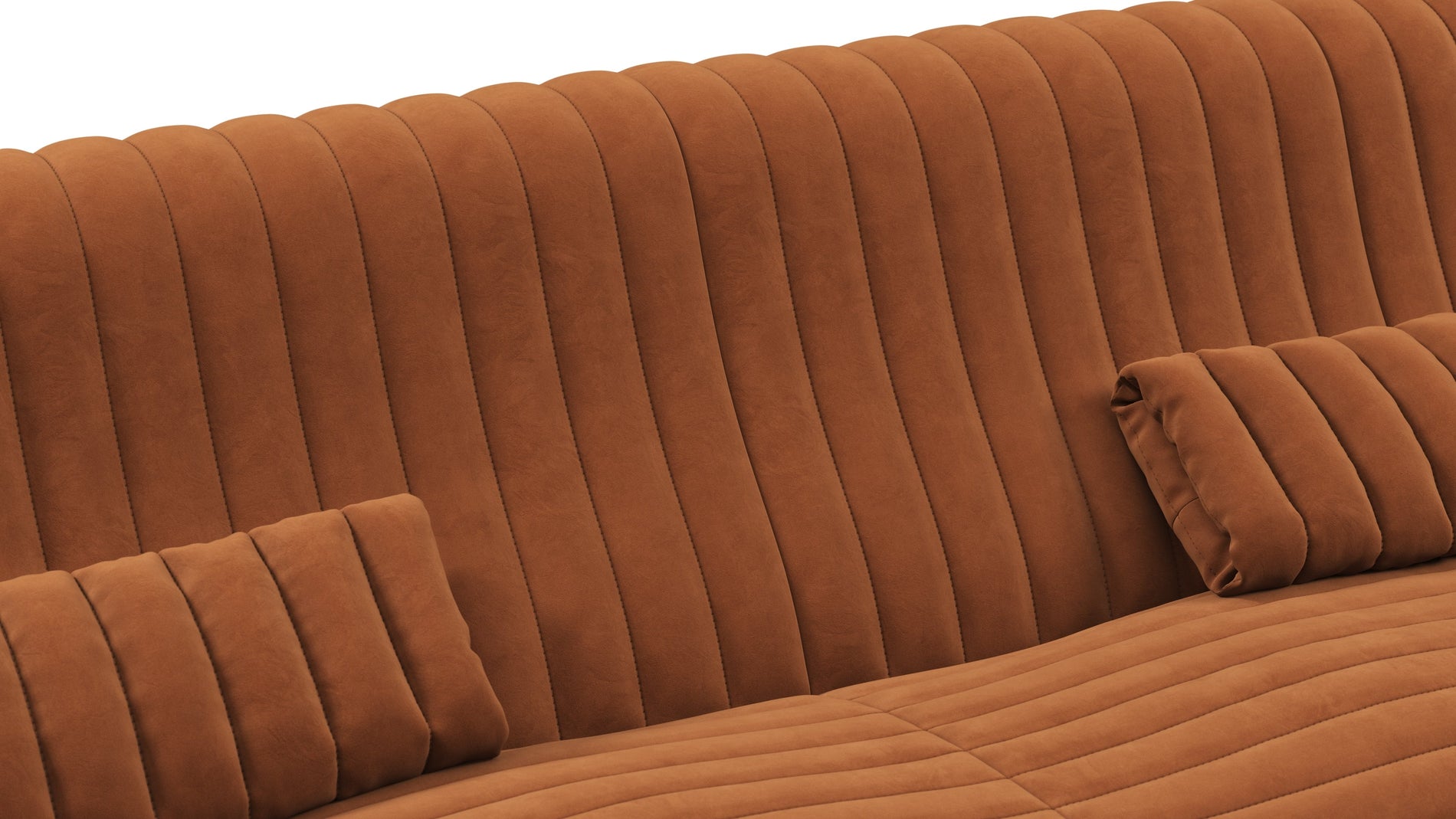 SandraBurnt Orange Vegan Suede