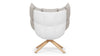 Husk - Husk - Husk Lounge Chair, Wheat Gray Cashmere Wool - Image 4
