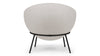 Delphi - Delphi - Delphi Bowl Chair, Wheat Gray Cashmere Wool - Image 4