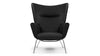 Wing - Black Premium Leather - Image 1