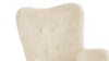 Silhouette - Silhouette - Silhouette Armchair, White Long Hair Sherpa - Image 5