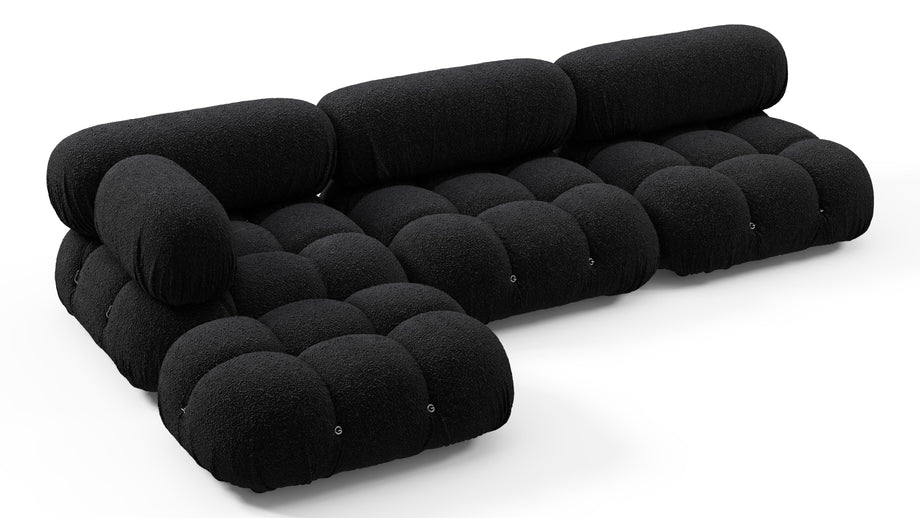 Bellini SeccionalBlack Boucle
