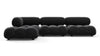 Bellini Sectional - Black Velvet - Image 1