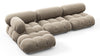 Bellini Sectional - Greige Velvet - Image 3
