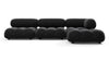 Bellini Sectional - Black Velvet - Image 1
