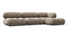 Bellini Sectional - Greige Velvet - Image 2