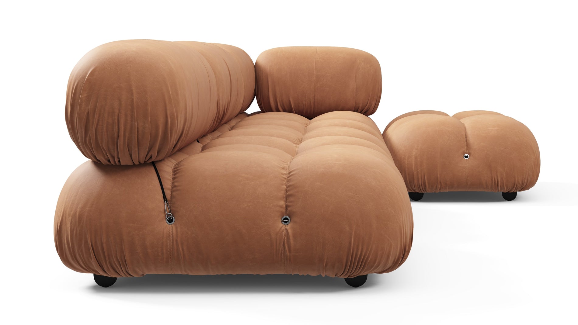 Bellini SectionalTan Vegan Leather