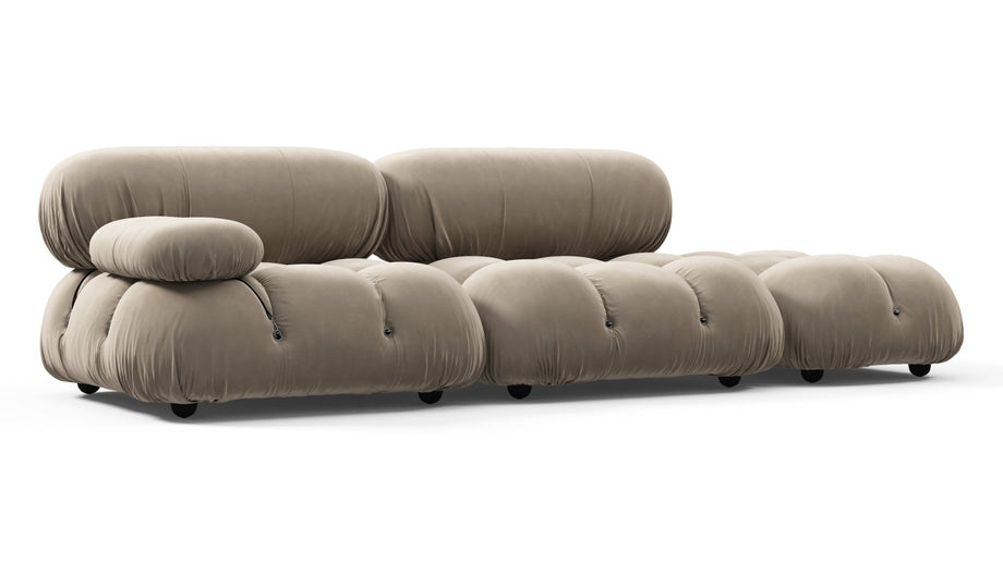 Sofá BelliniGreige Velvet
