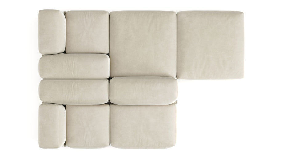 Le MuraEggshell Vegan Suede
