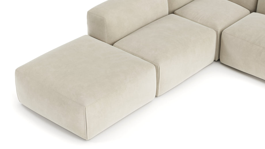 Le MuraEggshell Vegan Suede